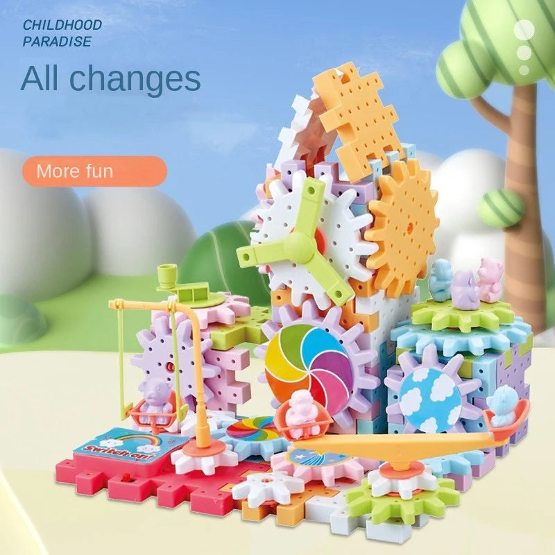 GearLand™ – Creatief Bouwplezier met Draaiende Tandwielen! 🚂