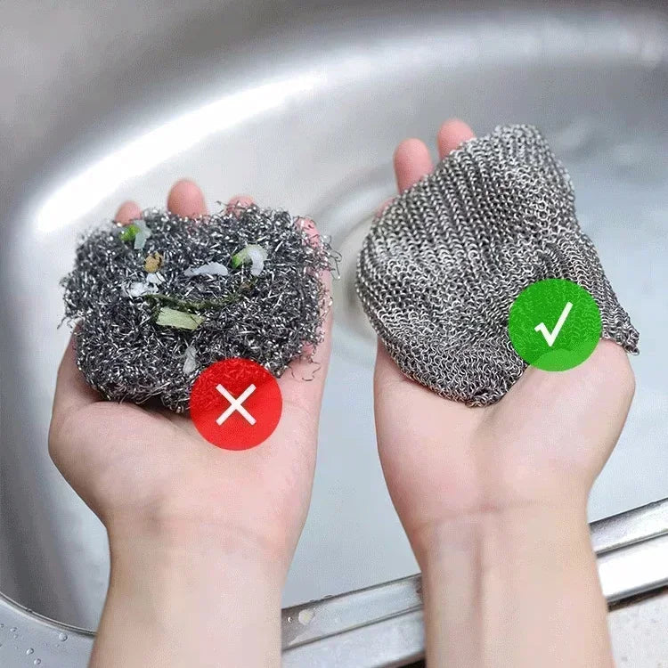 10/20-piece Set of Non-stick Oil Cleaning Tools Useful Things for Kitchen 20cm Dishcloth Metallic Line Home Bowl Cloth Goods