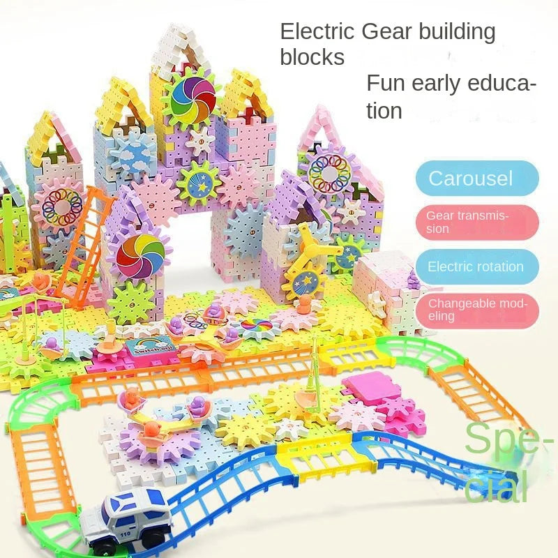 GearLand™ – Creatief Bouwplezier met Draaiende Tandwielen! 🚂