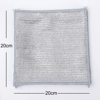 10/20-piece Set of Non-stick Oil Cleaning Tools Useful Things for Kitchen 20cm Dishcloth Metallic Line Home Bowl Cloth Goods